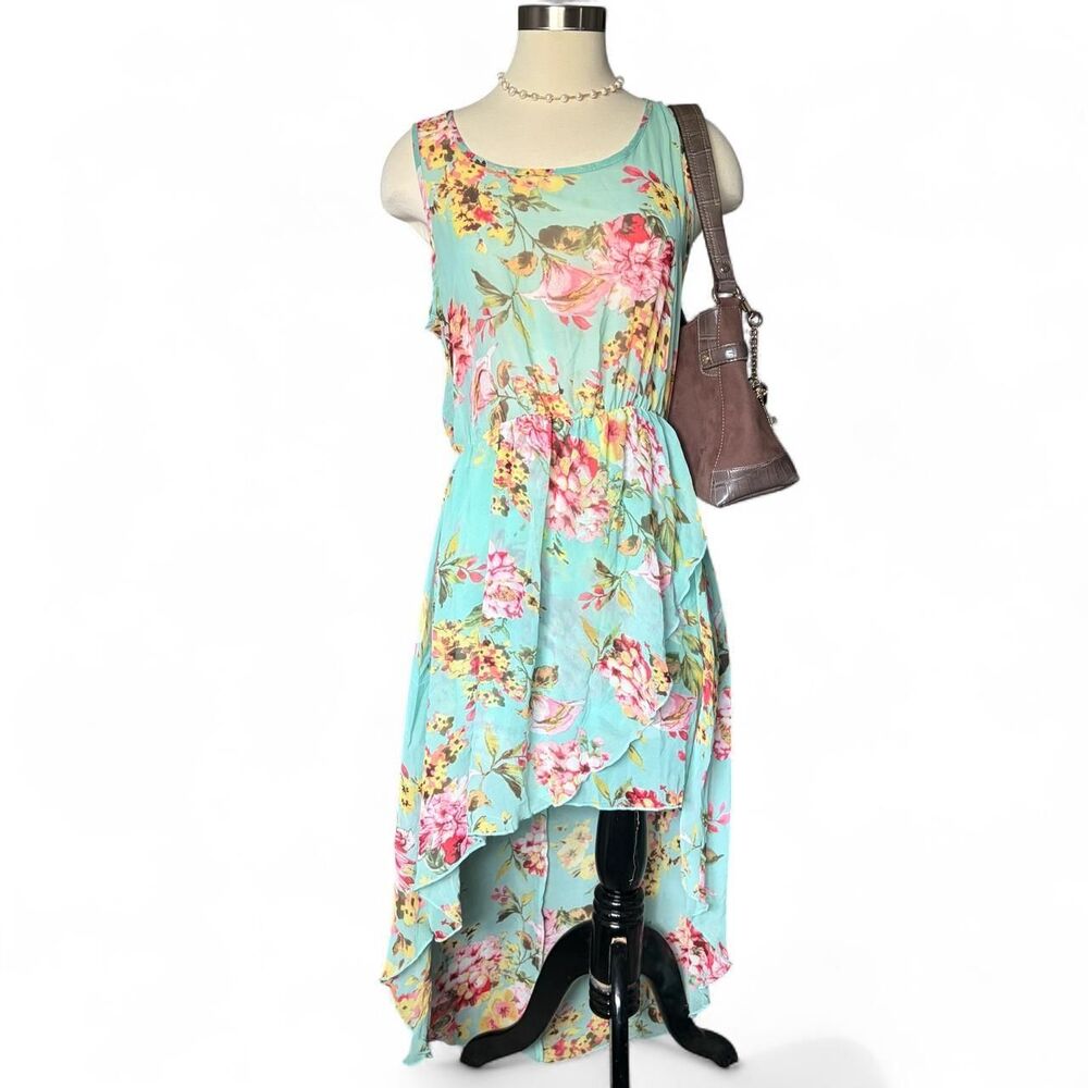 Unbranded Women's Blue and Pink Dress
